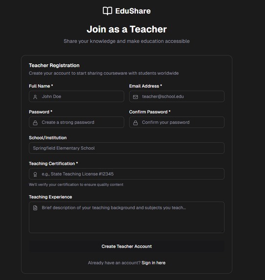 EduShare – screenshot 3