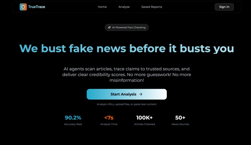 TrueTrace – screenshot 1