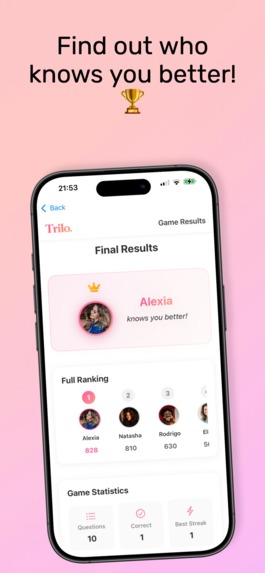 Trilo - Social Quiz App – screenshot 5