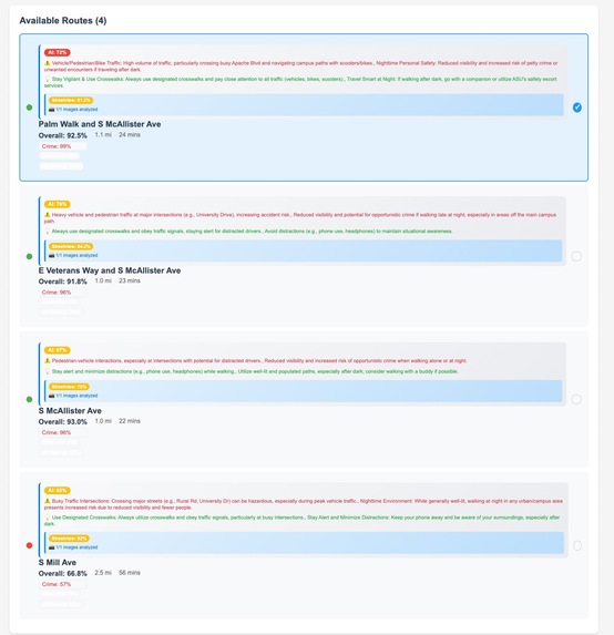 SafeRoute – screenshot 4