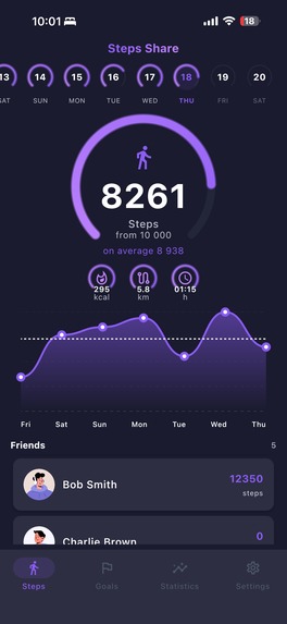 Steps Share – screenshot 2