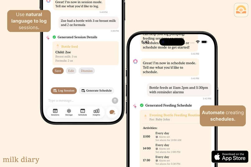 Milk Diary: Baby Feeding – screenshot 2
