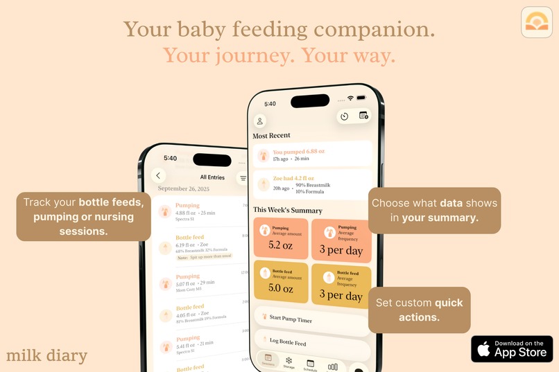 Milk Diary: Baby Feeding – screenshot 1