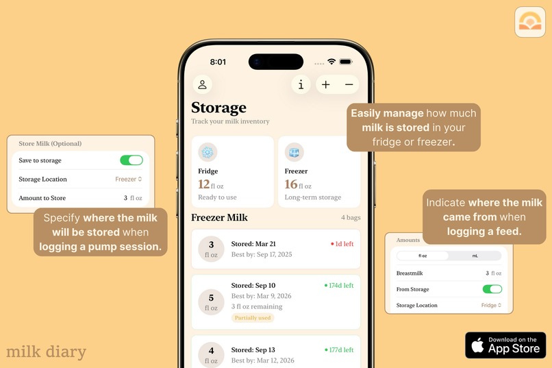 Milk Diary: Baby Feeding – screenshot 4