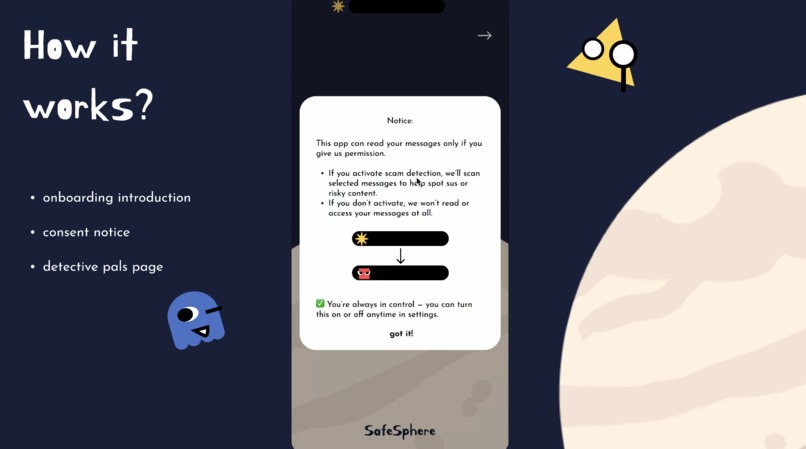 SafeSphere- Bianca, Emily, Phoebe, Xiamo, Xingli  – screenshot 5