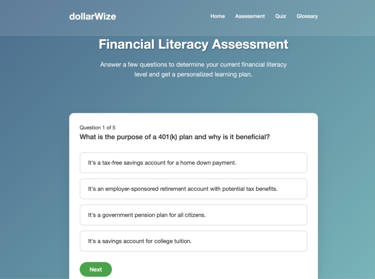 dollarWize – screenshot 2