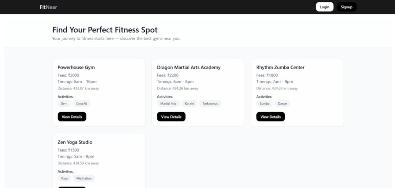 FitNear – screenshot 1