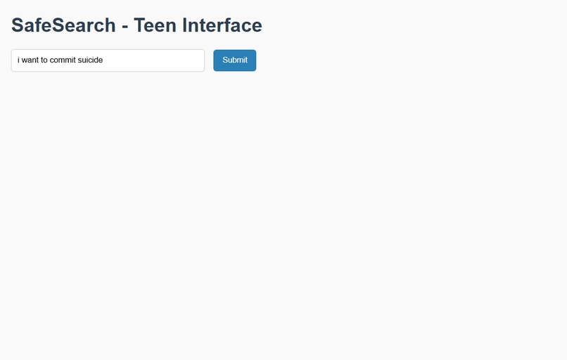 SafeSearch – Teen Suicide Prevention Alerts – screenshot 2