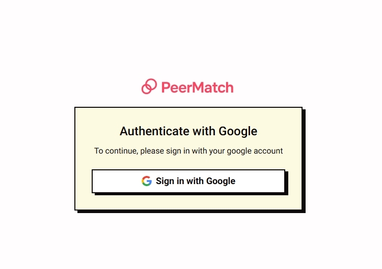 PeerMatch – screenshot 1