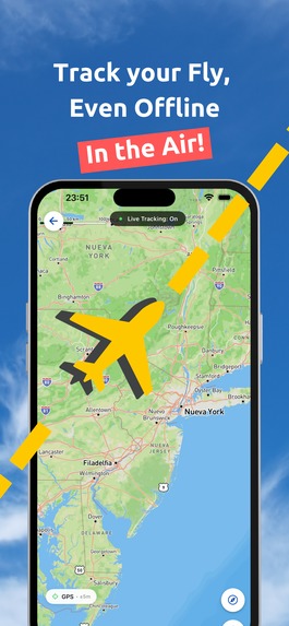FlyingOver - Track your flight, in the sky, even offline – screenshot 1