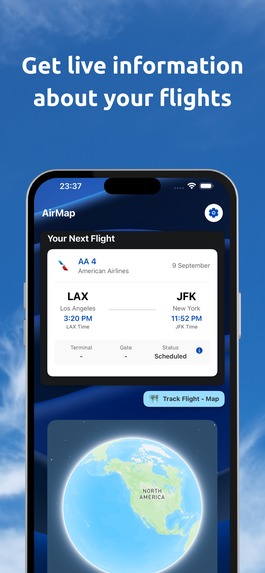 FlyingOver - Track your flight, in the sky, even offline – screenshot 3