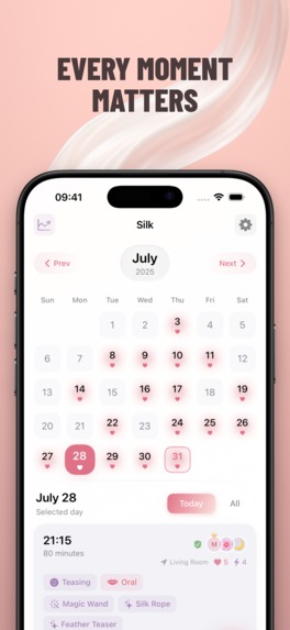 Silk: Private Intimacy Tracker – screenshot 1