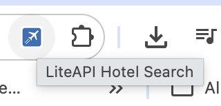 Chrome Extension powered by the LiteAPI (Vibe coded) – screenshot 2