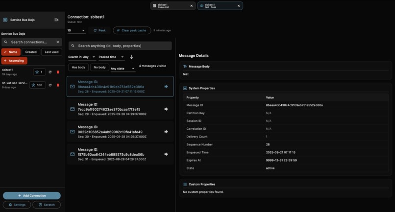 Service Bus Dojo – screenshot 2