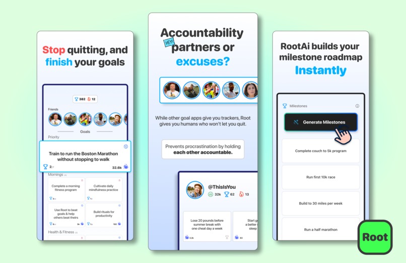 Goal Tracker with Friends: Root – screenshot 1