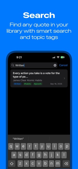 Quote Reflect: Save Insights – screenshot 2
