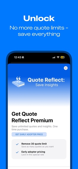 Quote Reflect: Save Insights – screenshot 5