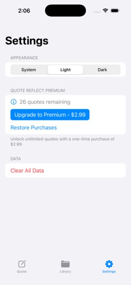 Quote Reflect: Save Insights – screenshot 9