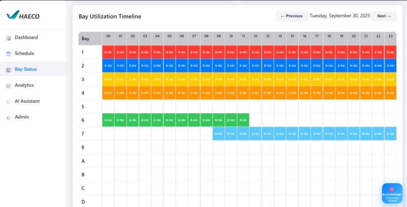HAECO Bay Management System – screenshot 6