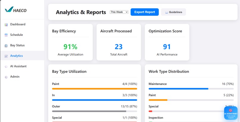 HAECO Bay Management System – screenshot 7