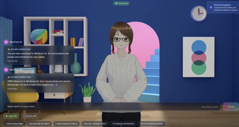 BloomMind : AI-Powered Mental Wellness Platform – screenshot 2