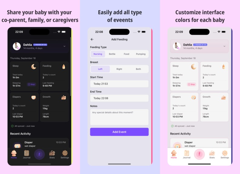BabyTracker – screenshot 1