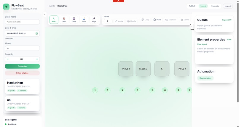FlexiSeat – screenshot 2