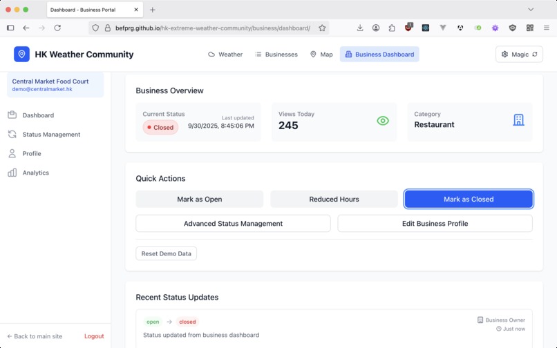 Hong Kong Extreme Weather Community – screenshot 4