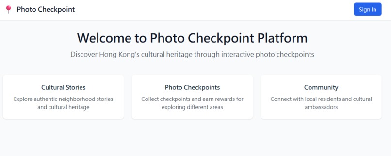 Photo Checkpoint Marketing Platform for Hong Kong – screenshot 1