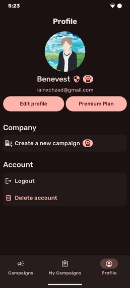 Benevest – screenshot 3