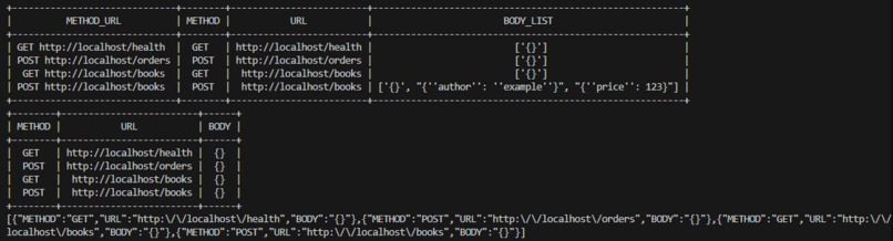 Automation API test bed – screenshot 1