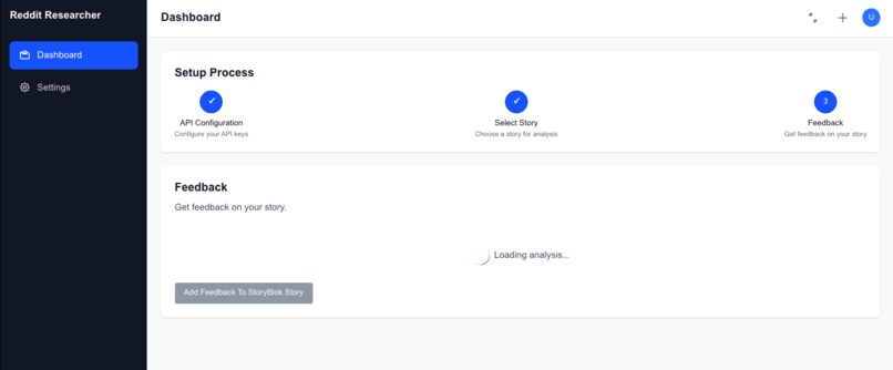 StoryBlok Reddit Content Feedback – screenshot 1