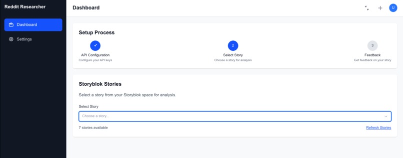 StoryBlok Reddit Content Feedback – screenshot 2