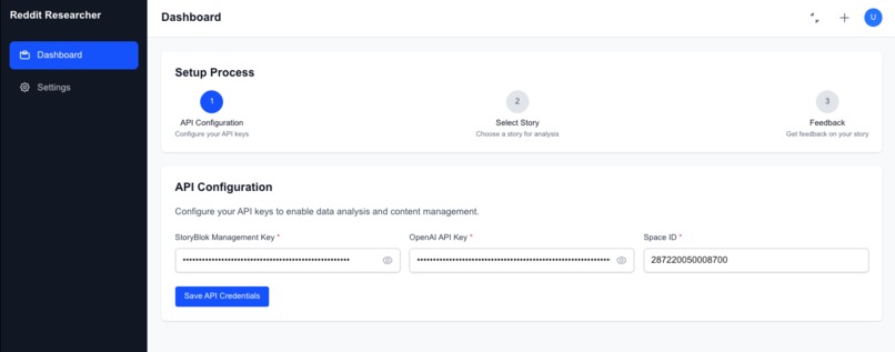 StoryBlok Reddit Content Feedback – screenshot 5