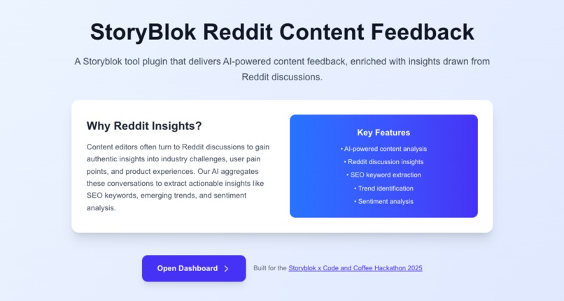 StoryBlok Reddit Content Feedback – screenshot 9