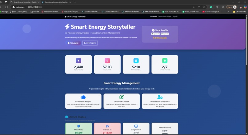 Smart Energy Storyteller: AI + Storyblok for Smarter Home – screenshot 7