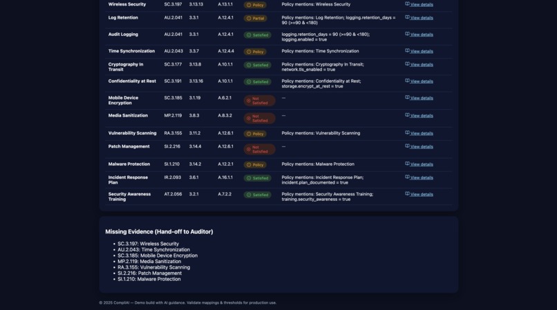 CompliAI – screenshot 4