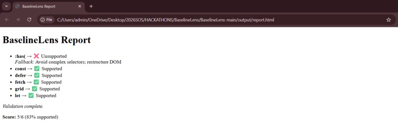 BaselineLens – screenshot 3