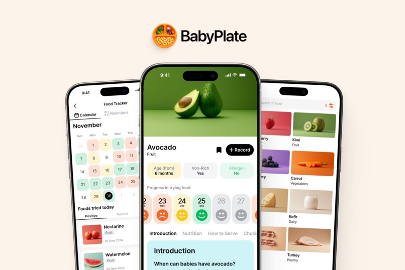 BabyPlate app – screenshot 1