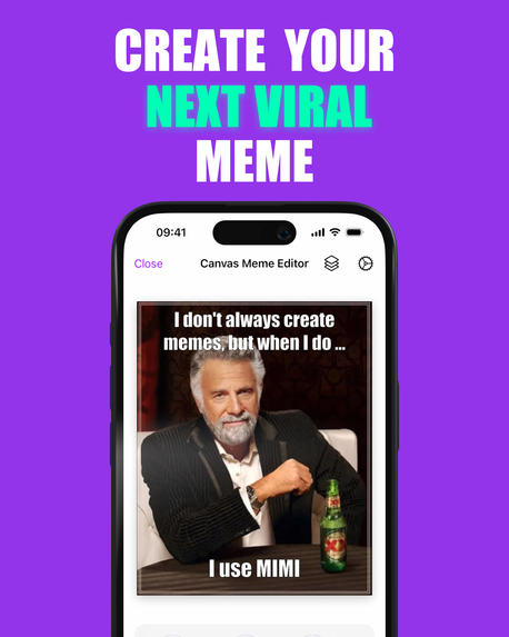 Mimi, the best meme maker for iOS – screenshot 1
