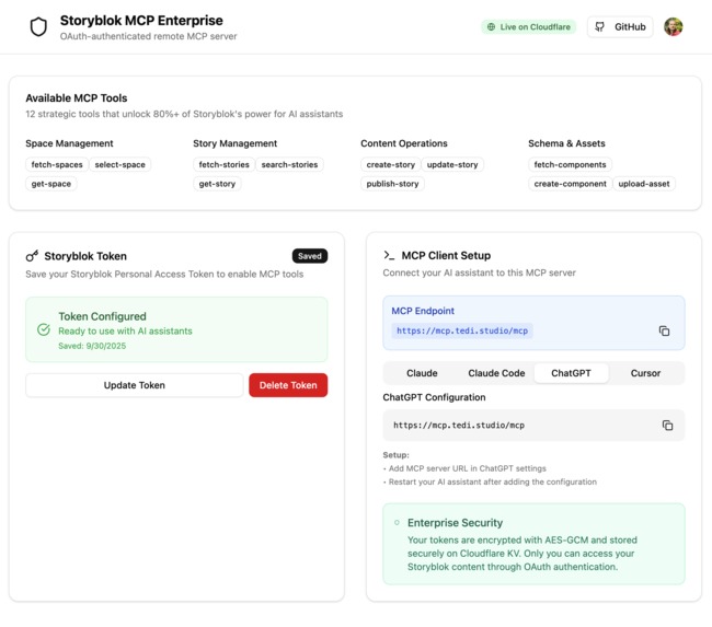 Official Storyblok MCP Server – screenshot 1