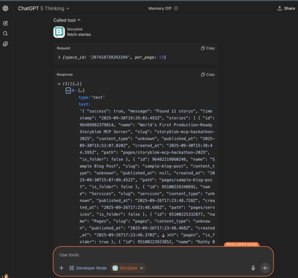 Official Storyblok MCP Server – screenshot 5