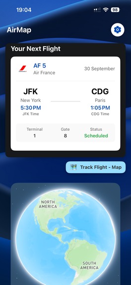 FlyingOver - Track your flight, in the sky, even offline – screenshot 6