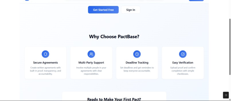 PactBase – screenshot 1