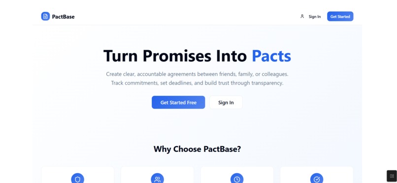 PactBase – screenshot 2