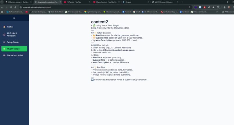 AI Content Assistant for Storyblok – screenshot 8