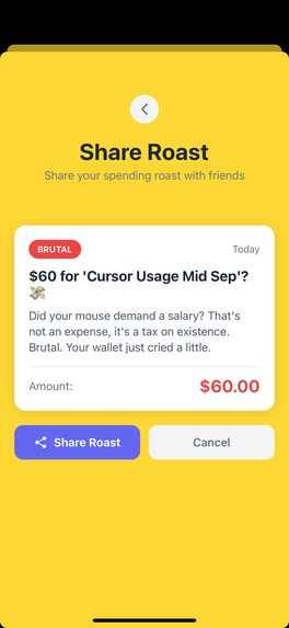 Spending Roast – screenshot 2