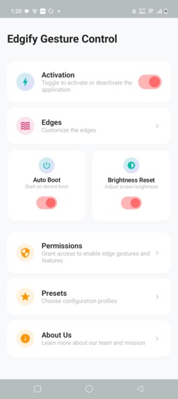 Edgify: Edge Gesture & Control – screenshot 2