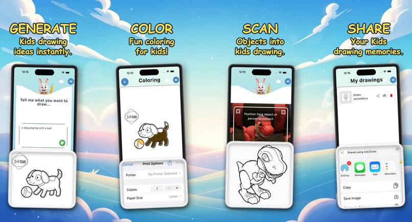 Ask2Color - Drawing for kids – screenshot 4