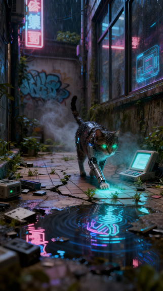 Stray Cybernetic Cat  – screenshot 1
